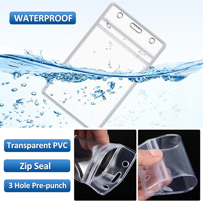 Marspark 200 Pcs ID Badge Holder - Image 5