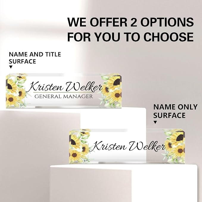 Personalized Office Name Plate for Desk - Image 6
