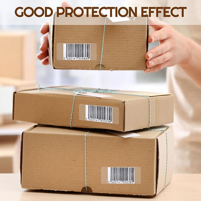 Zonon 2500 Pcs Clear Labels Label Protector Clear Stickers Wafer Seals - Image 4