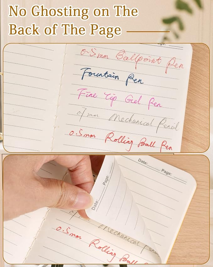 Gwybkq Small Lined Notepads Bulk 120 Pack Mini Journal Pocket Notebooks Set - Image 2
