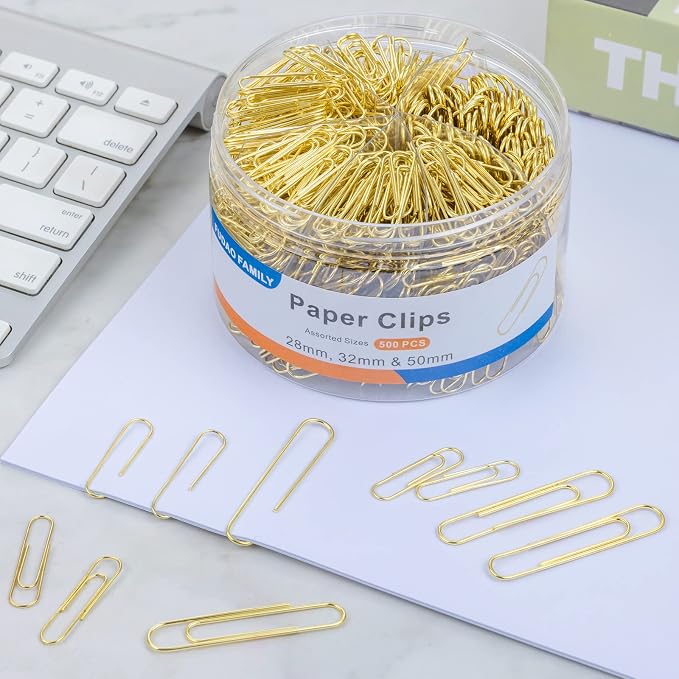 FUDAO FAMILY Assorted Sizes Paper Clips - Image 6