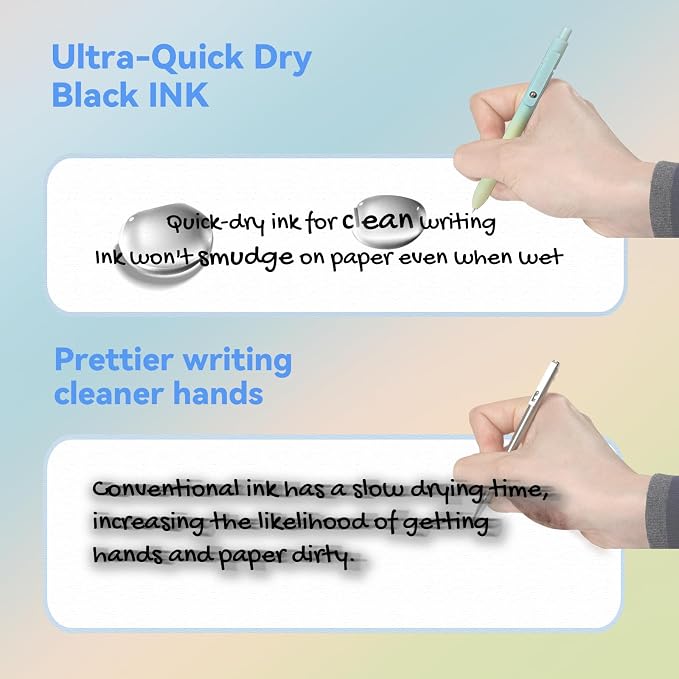 ACEES Gel Pens, Office Desk Accessories, Quick Dry Pens - Image 4