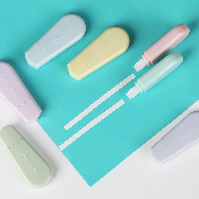 Mr. Pen- Aesthetic Correction Tape Bulk, 0.2" x 197", Pastel Colors | Cute - Image 7