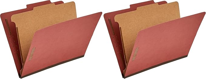 Amazon Basics Classification File Folder, 1 Divider, Letter Size, 100% Recycled by AmazonBasics