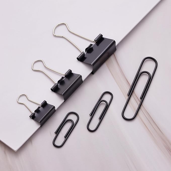 NEEWAY 300pcs Paper and Binder Clips Assorted Sizes - Image 3