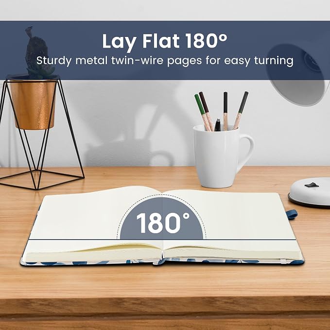 Blank Journal Notebook for Women & Men, Hardcover Leather Journal for Writing - Image 4