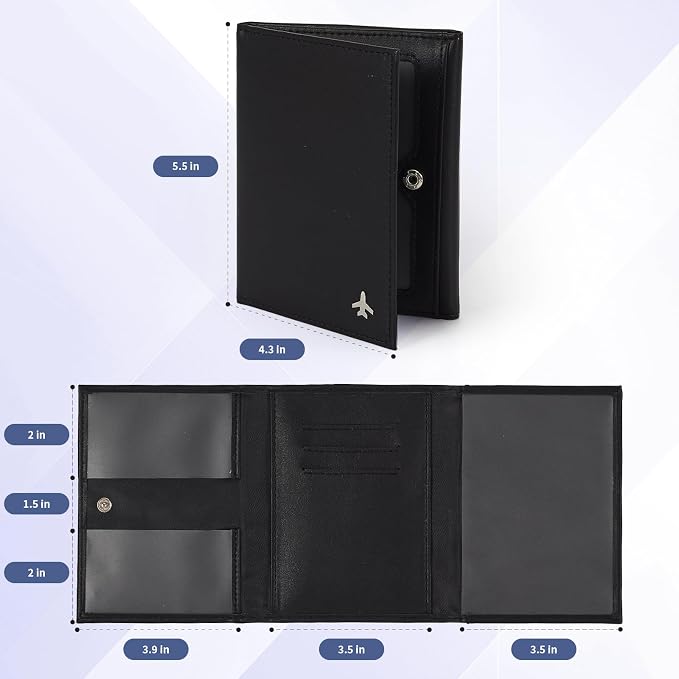 Pilot Wallet Passport Holder for Travel - Image 4
