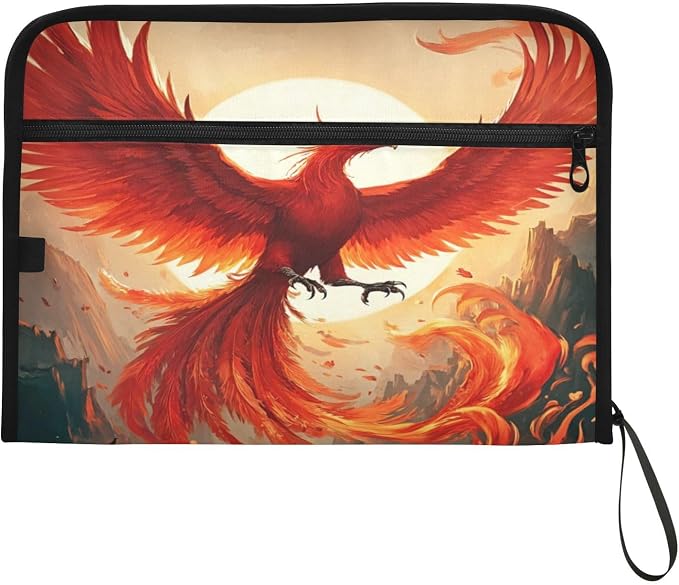Beautiful Phoenix Accordion File Organizer Expanding Document Folder - Image 7