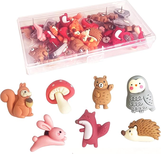 Animal Push Pins by Supfoxer