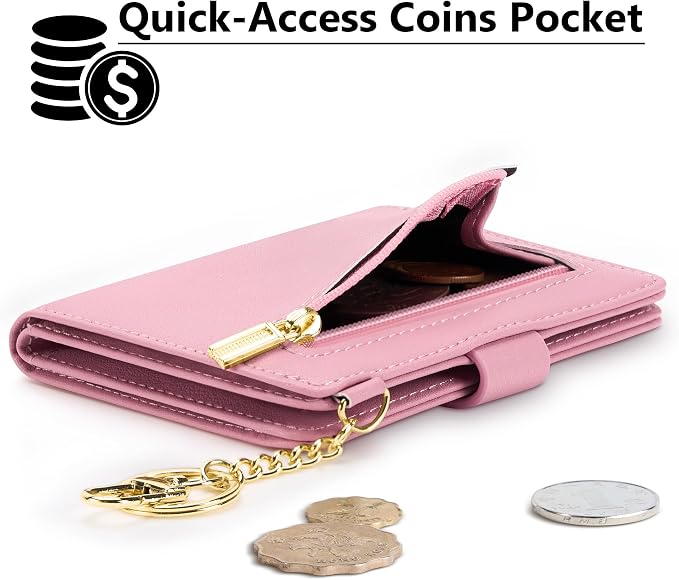 Airkit Small Wallet Women RFID, PU Leather Card Holder - Image 3