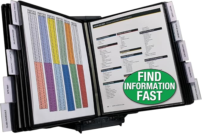 Ultimate Office AdjustaView 10-Pocket Desk Reference Organizer by UltimateOffice