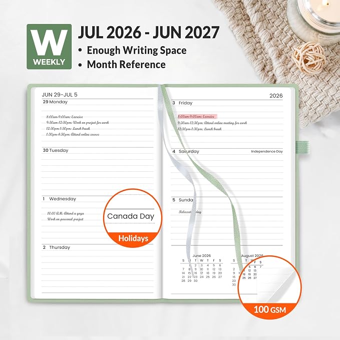 SUNEE 2026-2027 Pocket Weekly Planner - Image 3