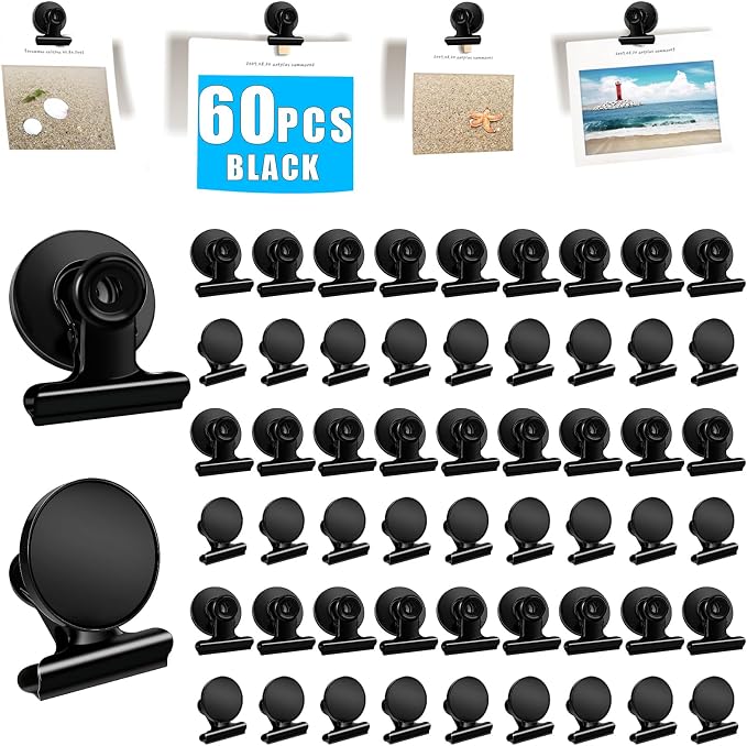 DIYMAG Magnetic Clips, 60 Pack Personalized Sculpture Photo Frame Collage by DIYMAG