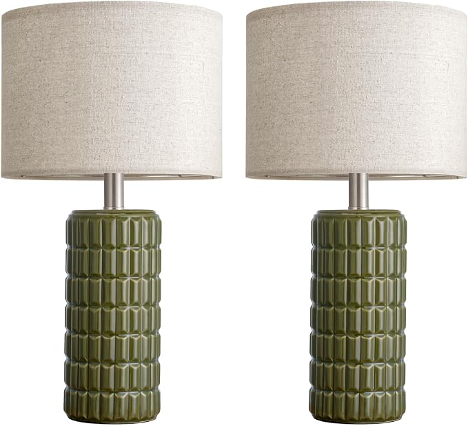 23" Modern Ceramic Table Lamps Set of 2 - Image 7