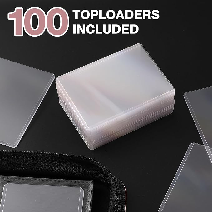 Toploader Binder, Holds 360 Toploaders, 100 Toploaders INCLUDED, 9-Pocket PU - Image 6