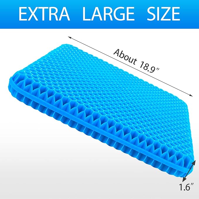 Hvllyan Gel Seat Cushion for Long Sitting, Gel Cushion for Wheelchair Soft - Image 6