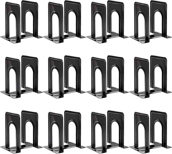 HappyHapi Book Ends, Bookends for Shelves, Book Ends for Heavy Books Holders by Happyhapi