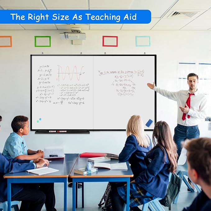 White Board Dry Erase 60x40, Maxtek Large Magnetic Whiteboard Black Dry Erase - Image 8
