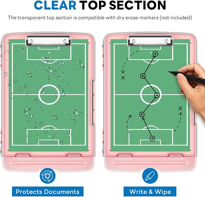 Clipboard with Storage and Pen Holder, Heavy Duty with Dual Compartment - Image 4