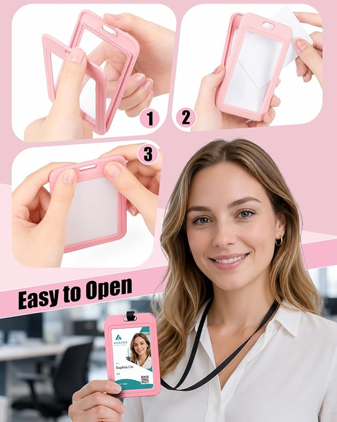 Uniclife 3 Pack ID Badge Holder - Image 5
