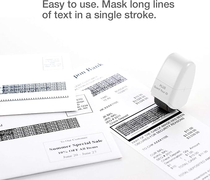 Guard Your ID Identity Protection Stamp Roller, Deluxe Multi-Color 4-Pack - Image 3