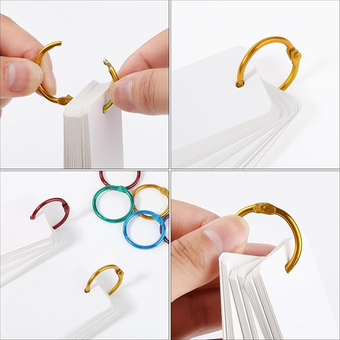 Mr. Pen- Loose Leaf Binder Book Rings, 72 Pack, 1 Inch | Metal Binder Rings - Image 5