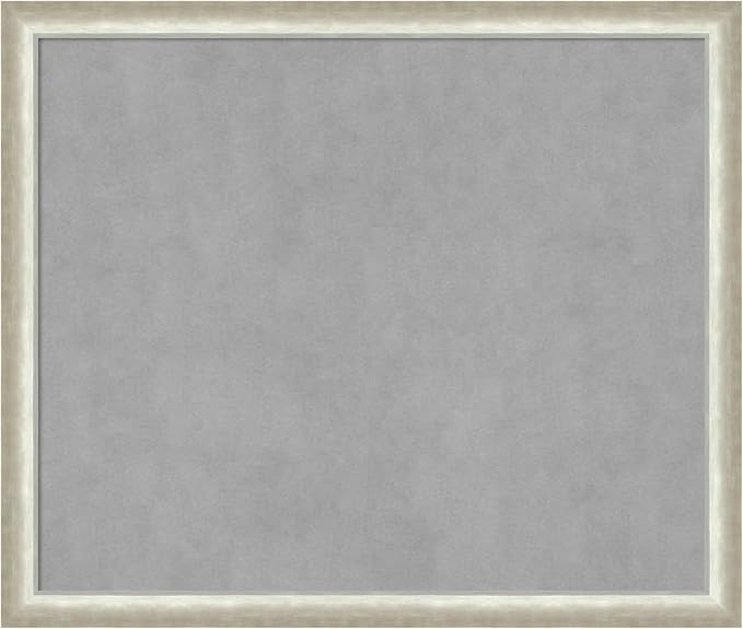Amanti Art Silver Framed Magnetic Board 22x26 Medium Vision Board by AmantiArt