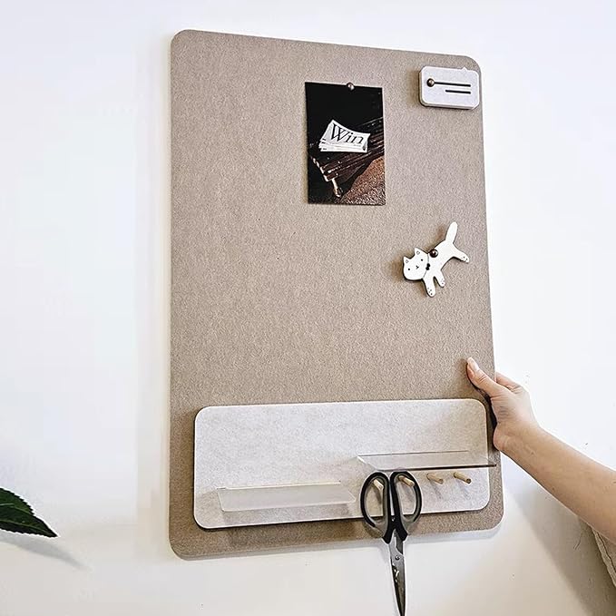 Cute Bulletin Board Felt Bulletin Board Push Pin Board 16 x 24 Inch Boho Desk - Image 7