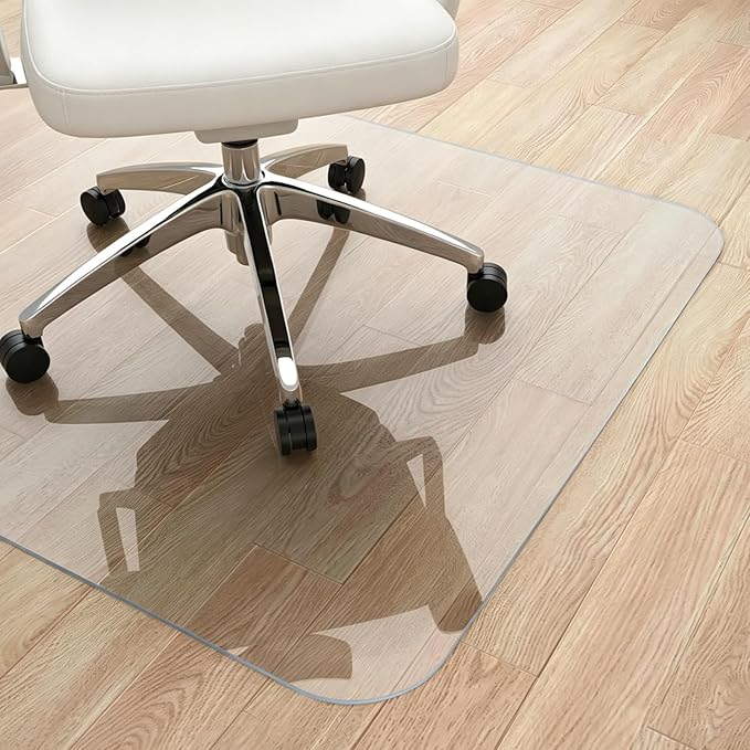 Yecaye Office Chair Mat for Hardwood Floor, PVC Heavy Duty Floor Protector for by Yecaye