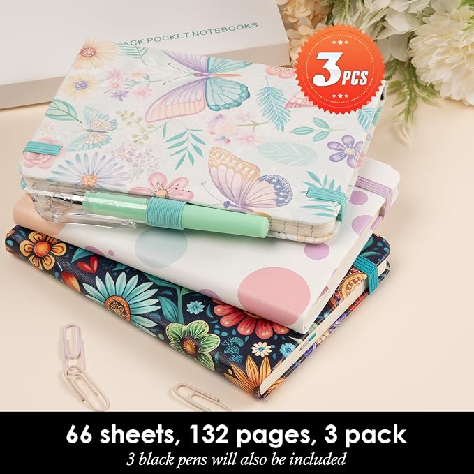 NIRMIRO Aesthetic Small Journal Notebook, A6 Mini Pocket Notebook - Image 4