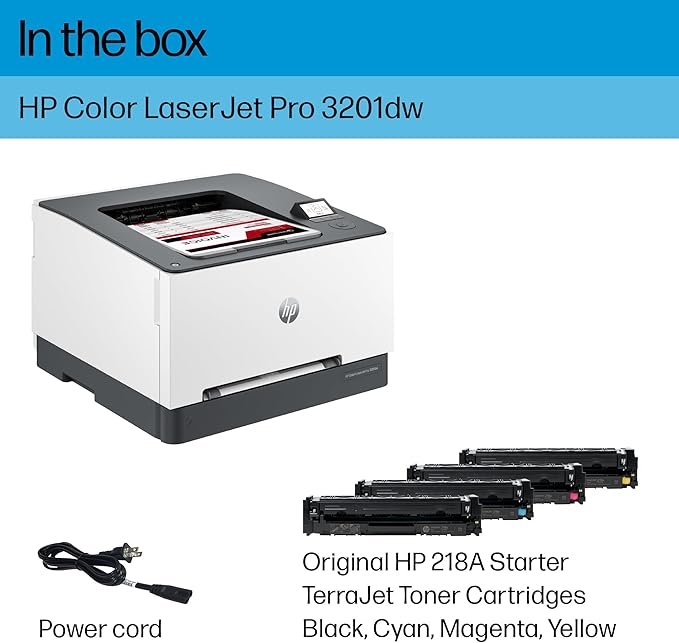 HP Color Laserjet Pro 3201dw Wireless Color Laser Printer, Office Printer, Duplex, Best-for-Office (499Q9F)-DeskLoop Office
