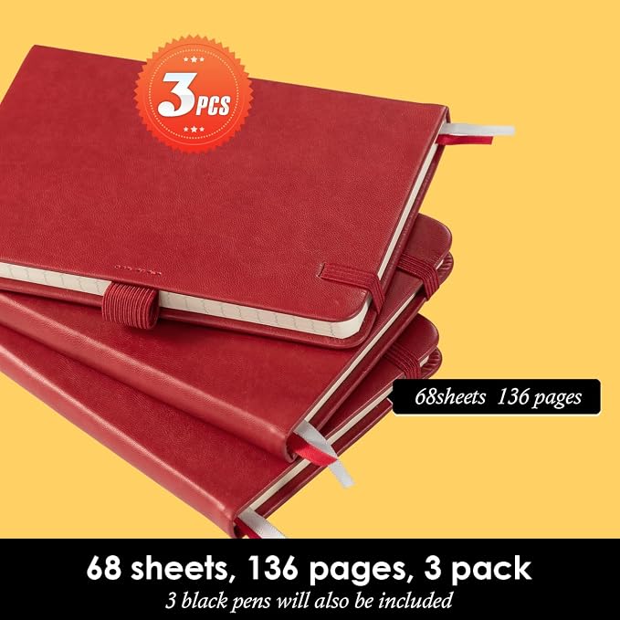 NIRMIRO Small Leather Notebook Journal Notepad - Image 4