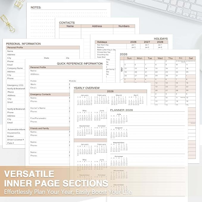 Large 2026-2027 Academic Planner, Weekly & Monthly Appointment Book from Jul. - Image 6