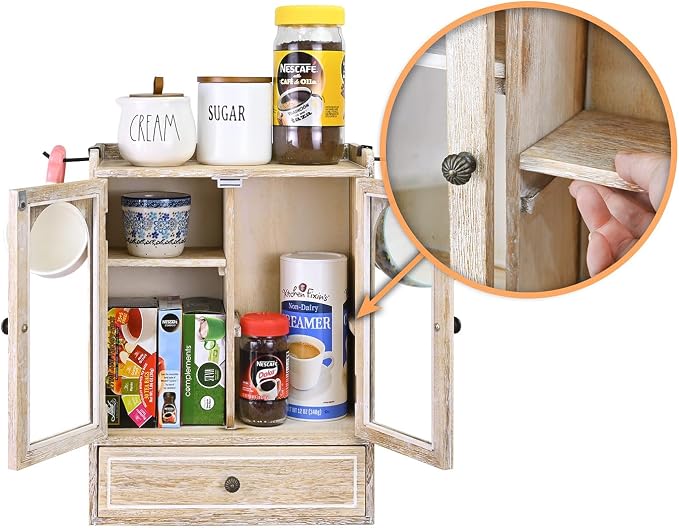 Ikee Design Wooden Countertop Storage Cabinet - Image 4