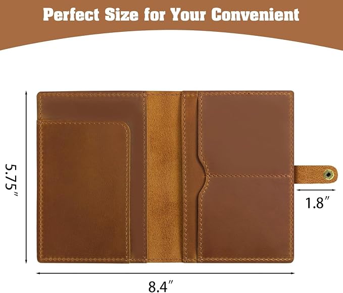 Jack&Chris Genuine Leather Passport Holder - Image 3