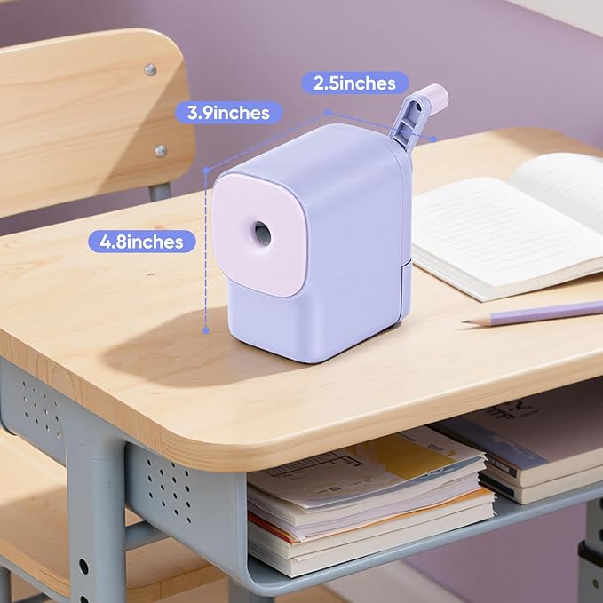 Deli Manual Pencil Sharpener for Classroom, 6.9-11mm No.2 /Colored Pencils - Image 4