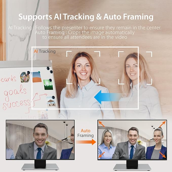 j5create 360 All Around AI-Powered Conference Room Camera with Speakerphone, Smart-Tracking, Auto-Framing, Include a Remote Control (JVU368)-DeskLoop Office