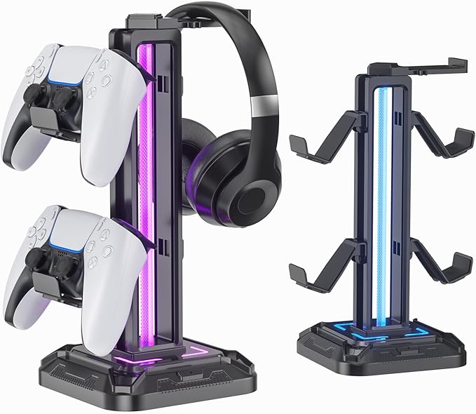 KDD RGB Headset Stand with 9 Light Modes by KDD
