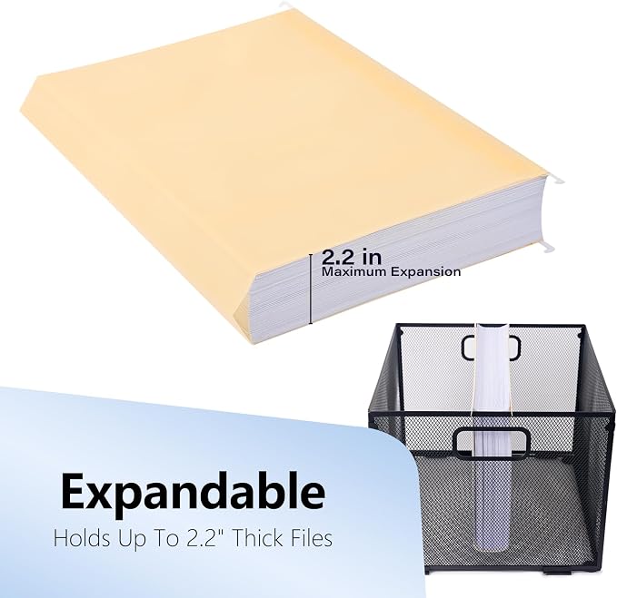 Plastic Hanging File Folders, 24 Pack Manila Hanging Folders，Letter Size - Image 8