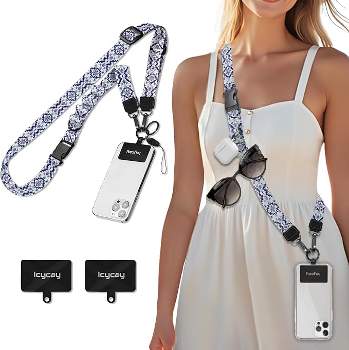 Icycay Phone Lanyard Crossbody, Boho Cell Phone Strap by Icycay