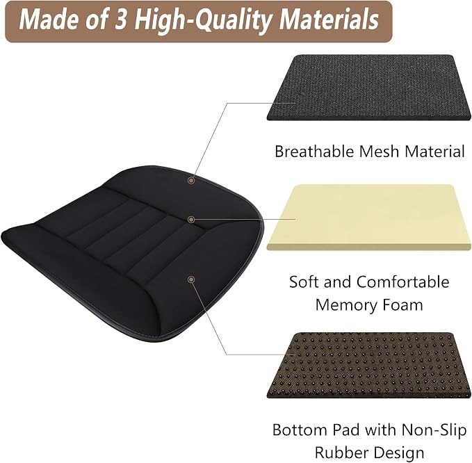 MYFAMIREA Car Seat Cushion Pad 1.2" Thick Comfort Seat Protector - Image 8