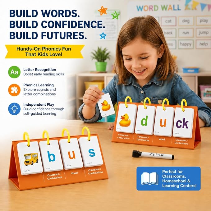 Alened Phonics Flash Cards for Kids 3-8, Sight Words Flash Cards for - Image 2