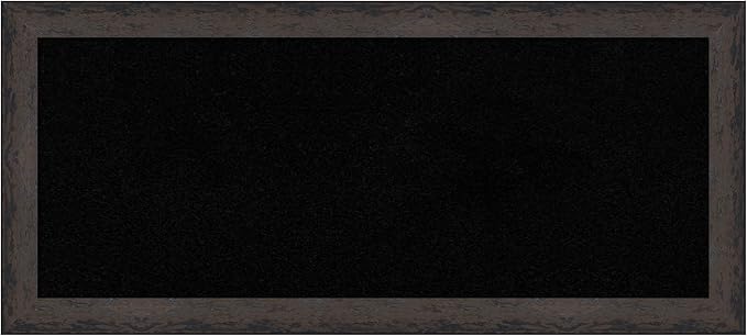 Amanti Art Black Cork Board for Wall, 15x33 Vision Board with Black Wood Frame, Medium Corkboard Office Decor for Home Organization, Modern Corkboard Pinboard to Display Items for Home Organization-DeskLoop Office