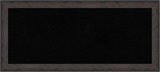 Amanti Art Black Cork Board for Wall, 15x33 Vision Board with Black Wood Frame, Medium Corkboard Office Decor for Home Organization, Modern Corkboard Pinboard to Display Items for Home Organization-DeskLoop Office