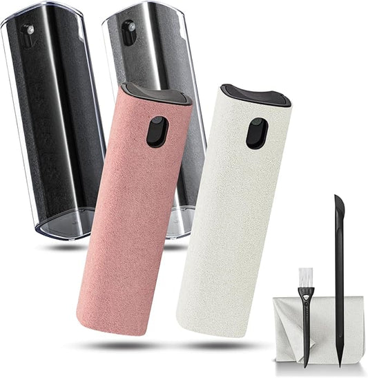 walrfid 4 Pack Screen Cleaner Spray, Car Touchscreen Mist Cleaner, Electronic Laptop Cleaning Kit for Computer, Cellphone, iPad, iPhone, MacBook, TV Monitor, Tablet, Car Display(Pink Grey Black Cream)-DeskLoop Office
