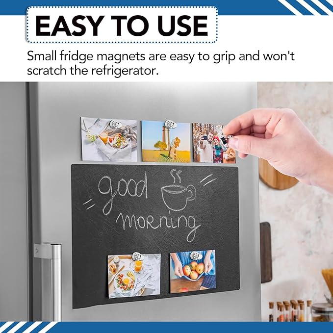 LOVIMAG Refrigerator Magnets, 28Pcs Strong Fridge Magnets for Refrigerator, Small Neodymium Magnets for Whiteboard, Metal Push Pin Magnets for Kitchen, Office, School, Locker, Map Decorative-DeskLoop Office