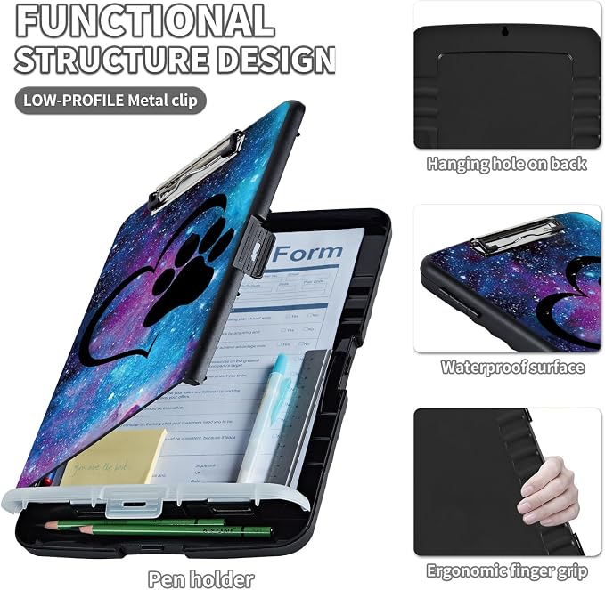 Clipboard with Storage, Clip Boards 8.5X11 with Storage & Pen Holder, Heavy - Image 3