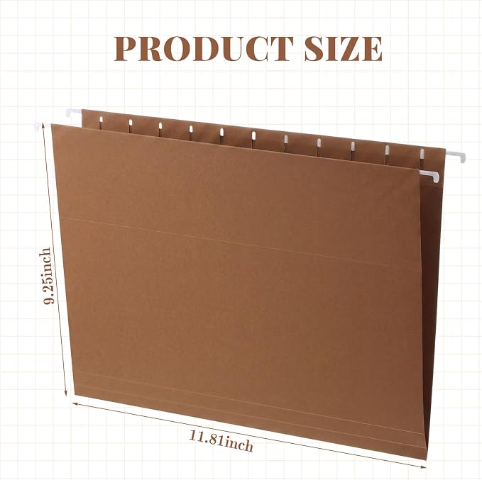 12 Pack Decorative Hanging File Folders, Letter Size - Image 3