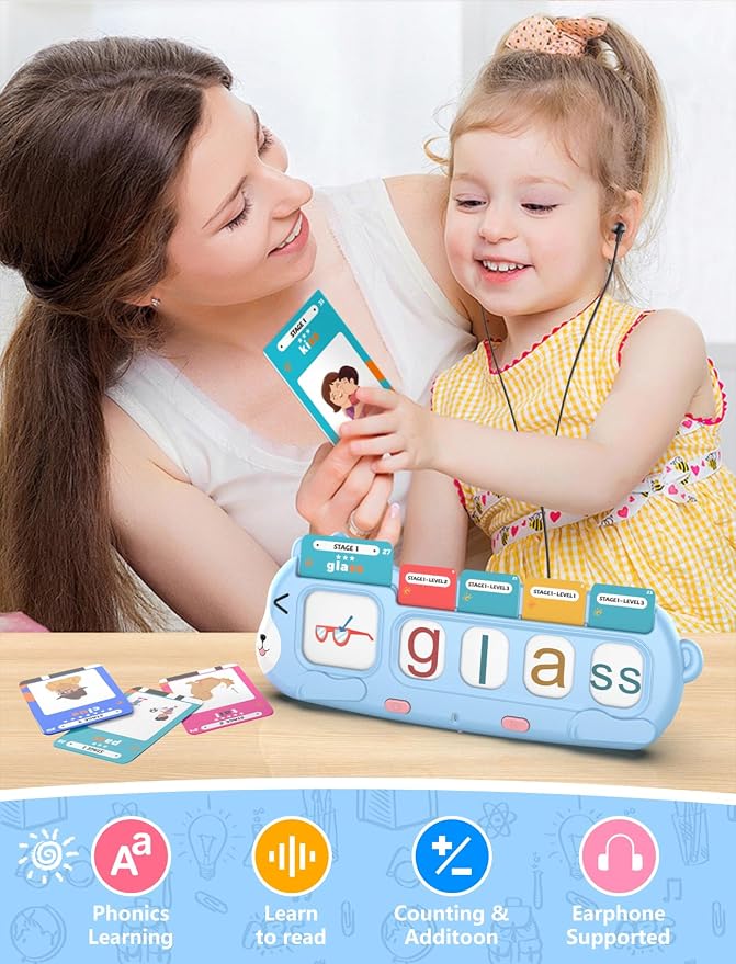 QuTZ Phonics Learning Toy for Preschool Kids – Talking Flash Cards - Image 7