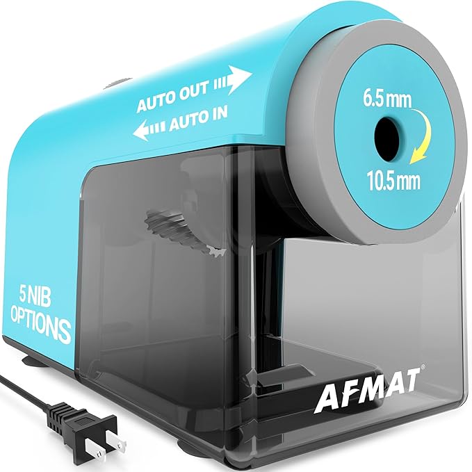 AFMAT Electric Pencil Sharpener, Fully Automatic Pencil Sharpener by AFMAT